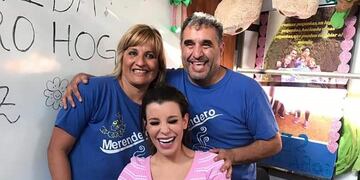 Charlotte Caniggia en el merendero Panza Caliente de Villa Carlos Paz\u002E