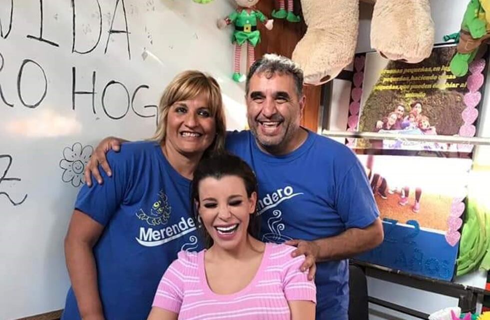 En fotos, la inesperada visita de Charlotte Caniggia a Carlos Paz