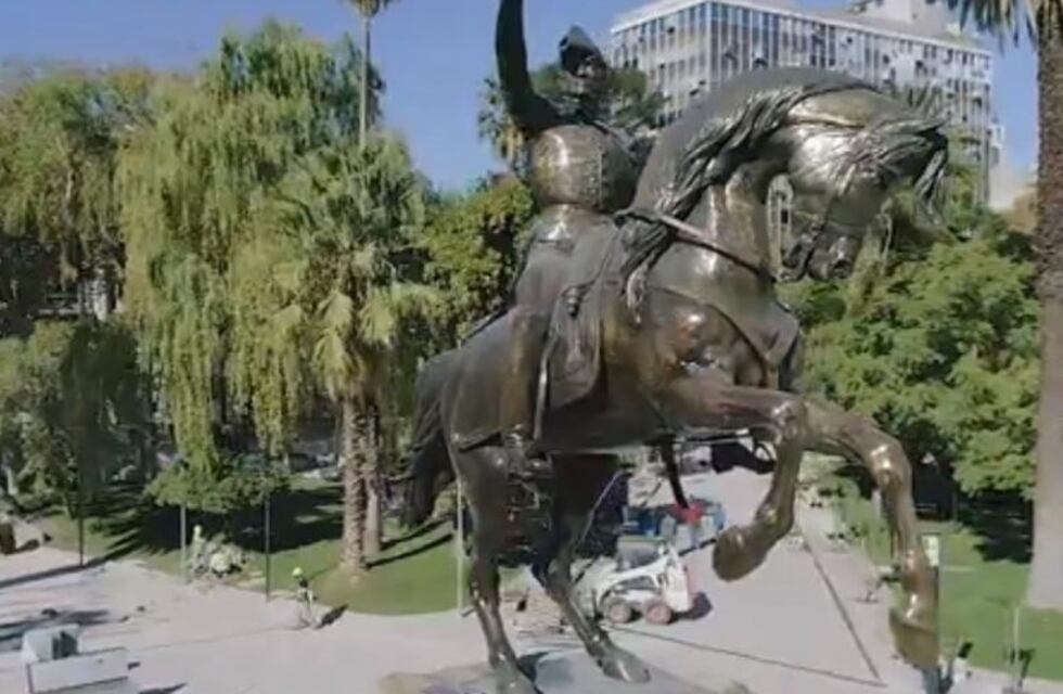 Mirá cómo quedó la Plaza San Martín en pleno centro de Mendoza