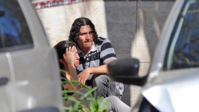 Pájaro Cantero y Mercedes Paz en el lugar del crimen del Fantasma