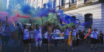 La movilización comenzó pasadas las 17 desde la Plaza San Martín\u002E (@agueromartino)