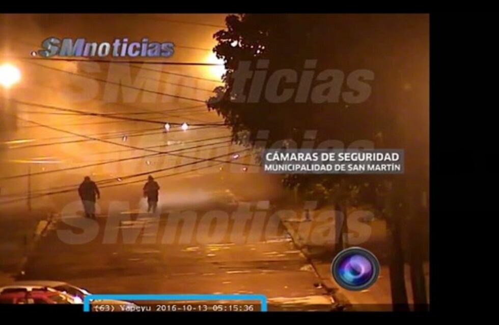 Difunden un video del incendio al tribunal de San Martín