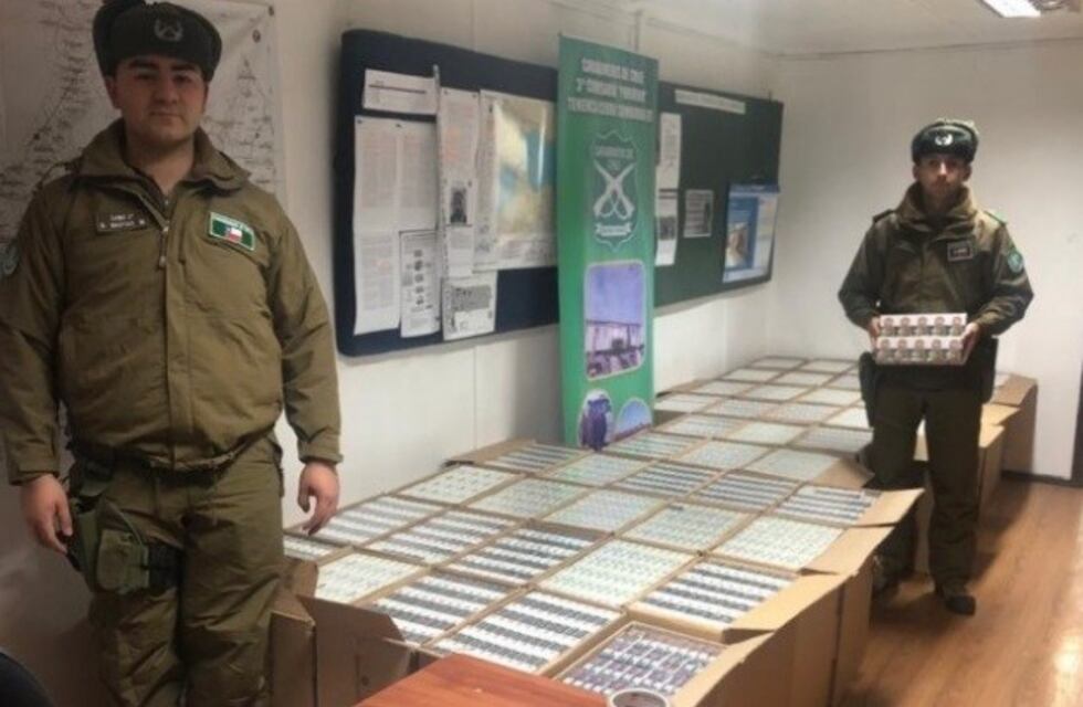 Carabineros Chilenos decomisaron 23 mil atados de cigarrillos de contrabando