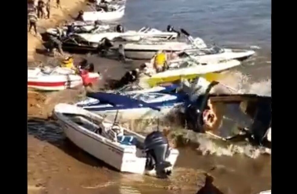 Miedo y destrozos por una ola en el río Paraná: las explicaciones del fenómeno