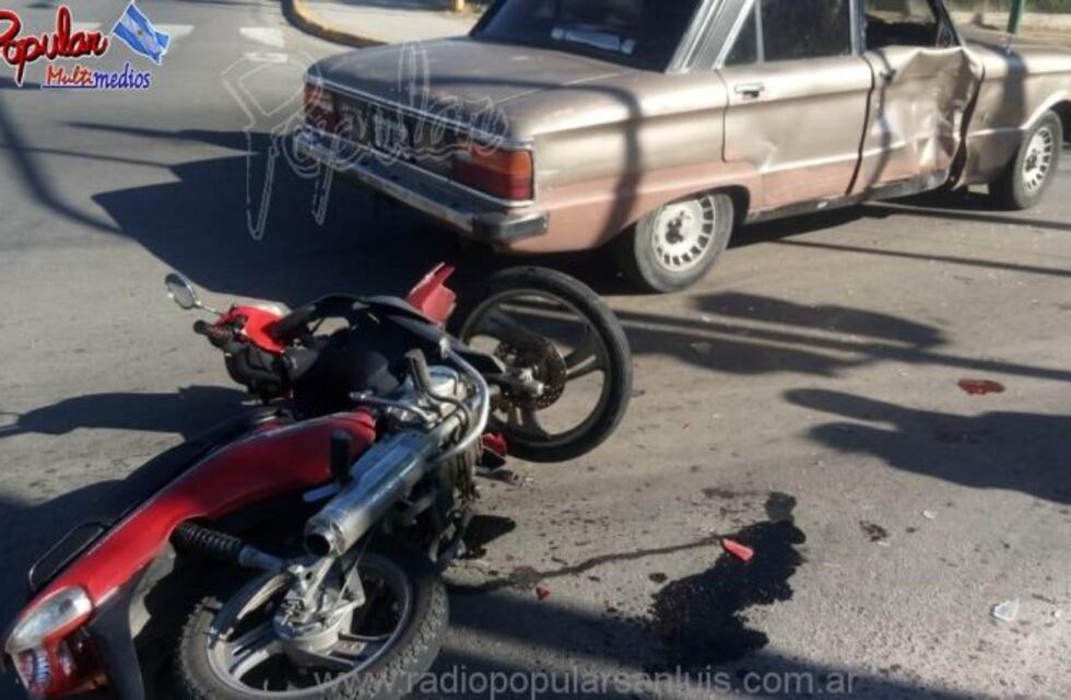Grave accidente en San Luis: una motociclista quedó en coma