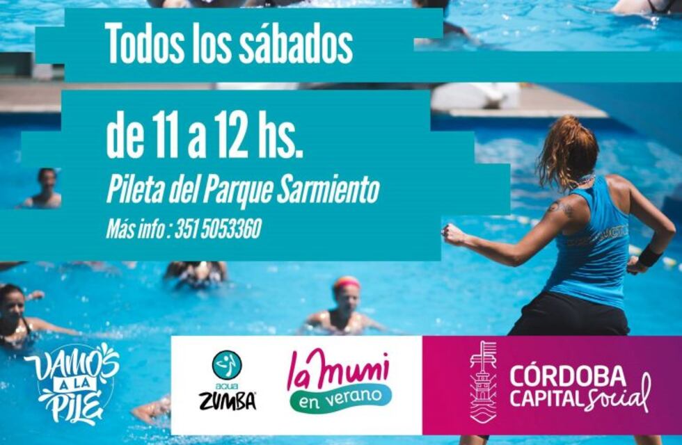 Parque Sarmiento: sábado de aqua zumba por $ 60