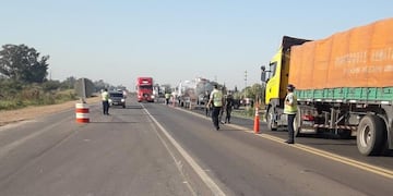 El bloqueo camionero ocurría en el limite entre Santa Fe y Santiago del Estero en la Ruta Nacional 34\u002E (Archivo)