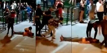 Patovicas marplatenses agredieron a otro joven en Playa Grande (Foto: Captura video)