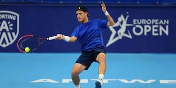 Diego Schwartzman debutó con el pie derecho en el ATP 250 de Amberes\u002E