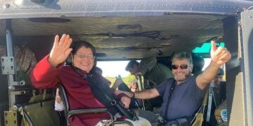 Emilia pudo despedir a su \