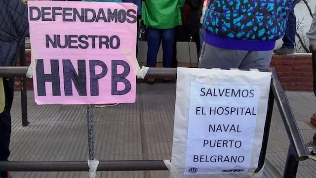 Movilización Hospital Puerto Belgrano