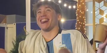 Paulo Londra y Bizarrap en Qatar (Captura de pantalla)