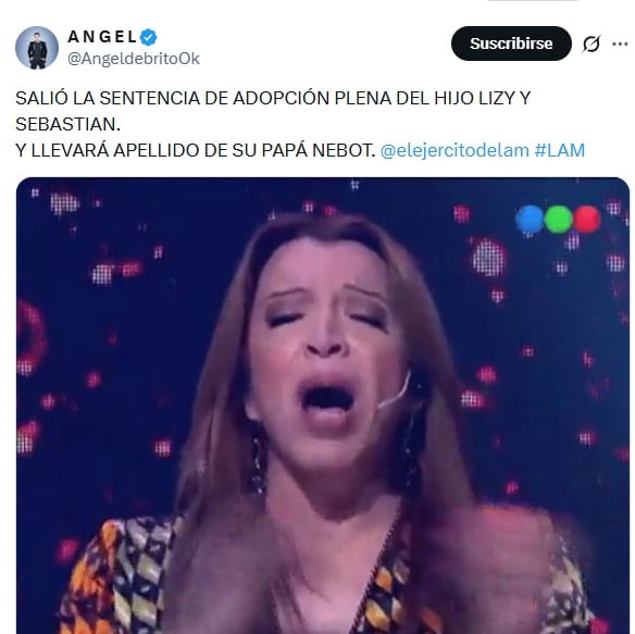 Ángel de Brito y la mejor noticia para Lizy