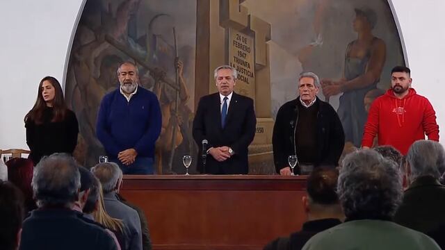 Alberto Fernández en la CGT