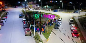 Inauguraron un cartel corpóreo en la entrada de Tolhuin