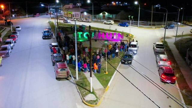 Inauguraron un cartel corpóreo en la entrada de Tolhuin
