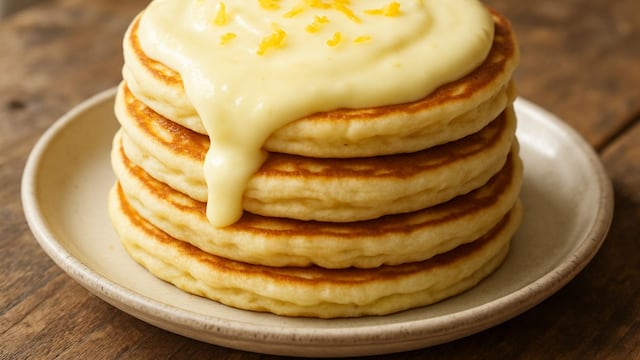Cómo hacer deliciosos pancakes con crema de limón: receta fácil para un desayuno estilo gourmet