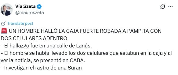 Detalles sobre el robo a la casa de Pampita.