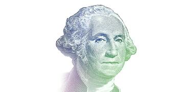 George Washington, en el billete del dólar.