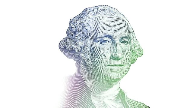George Washington, en el billete del dólar.