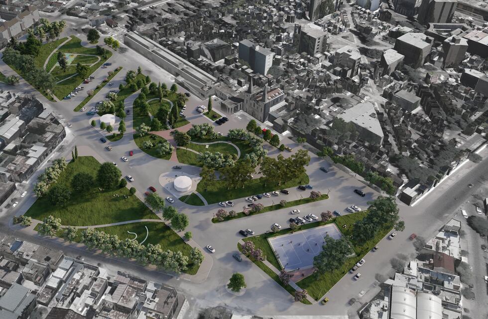 Impresionante cambio: el parque de Alto Alberdi, con un polideportivo, bosque de bolsillo y wifi