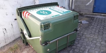 La Municipalidad denunció el vandalismo en los contenedores de basura en la ciudad\u002E