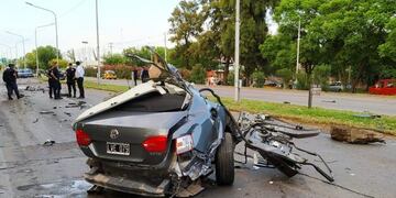 Impresionante choque en Las Heras