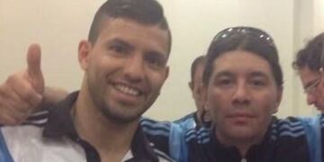 Sergio Agüero y Pablo Lescano\u002E
