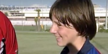 Un 18 de septiembre del 2000 Messi tuvo su primer entrenamiento en el Barcelona\u002E