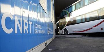 Control de la CNRT en la terminal de ómnibus