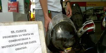 Sin casco no habrá nafta a motociclistas en San Francisco\u002E