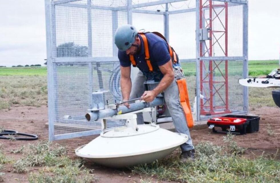 Montaron una antena de 90 metros para proveer internet en el Paraje El Durazno