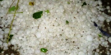 Granizo en San Rafael