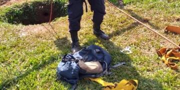 Bomberos rescatan a un hombre de un pozo de 12 metros de profundidad en San Pedro