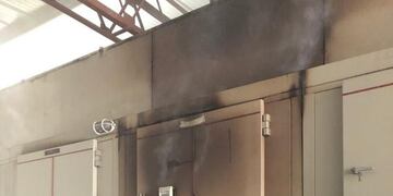 Así quedó una de las celdas colapsadas en la provincia del Chaco