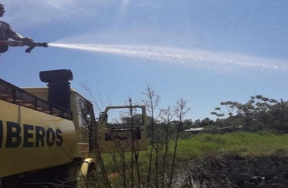 Bomberos sofocaron un incendio forestal en Eldorado