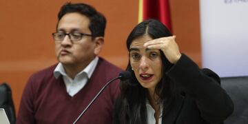 BOL01 LA PAZ (BOLIVIA)\u002E 01/07/2019\u002E- La ministra de Salud de Bolivia, Gabriela Montaño (d), habla junto al viceministro de Salud, Álvaro Terrazas, en una rueda de prensa este lunes en La Paz (Bolivia)\u002E Las autoridades sanitarias de Bolivia investigan una enfermedad vírica desconocida de tipo febril, cuyo caso cero probablemente se registró en una zona subtropical en el norte del departamento de La Paz y que hasta el momento ha afectado a dos médicos\u002E EFE/Martín Alipaz