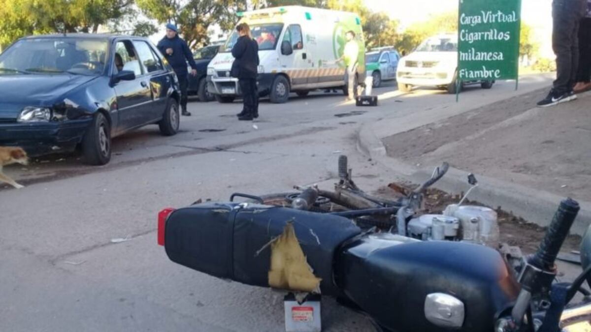 Un niño herido en un accidente de tránsito