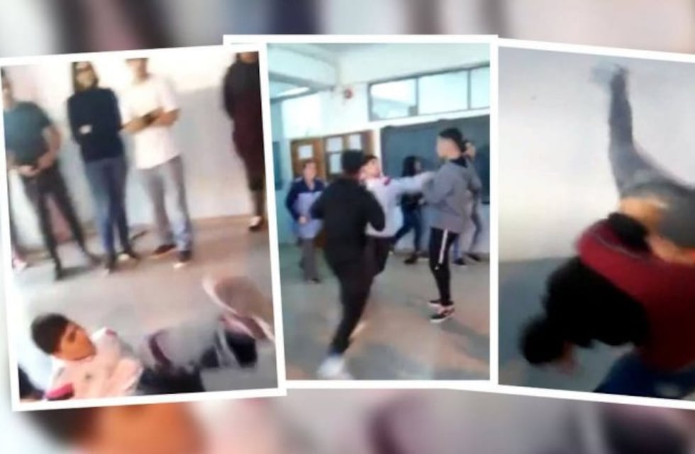 Jóvenes violentos: dos videos muestran brutales peleas entre alumnos de una escuela