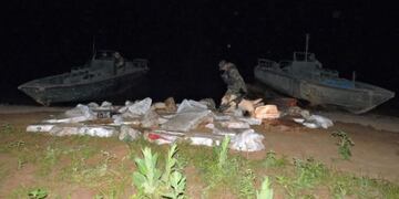 Los 1\u002E600 kilos de marihuana estaban ocultos en 65 bolsas de arpillera\u002E