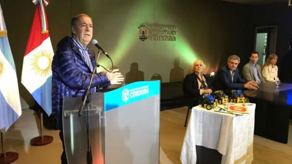 El gobernador Schiaretti\u002E