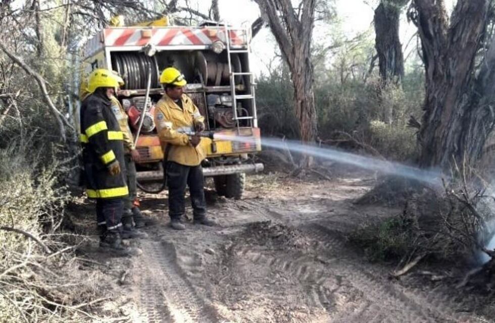Lograron contener los incendios en Pomán
