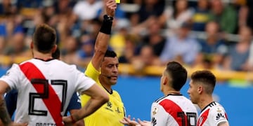 Copa Libertadores: los jugadores de River y Boca que están al límite de tarjetas de cara a la primera semifinal (Foto: Gustavo Ortiz/DPA)