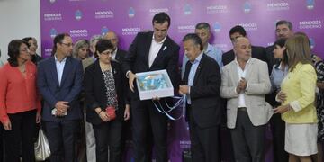 Alfredo Cornejo y Esteban Bullrich Congreso de Educaciu00f3n en Mendoza