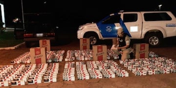 Los cigarrillos sin aval aduanero fueron secuestrados\u002E