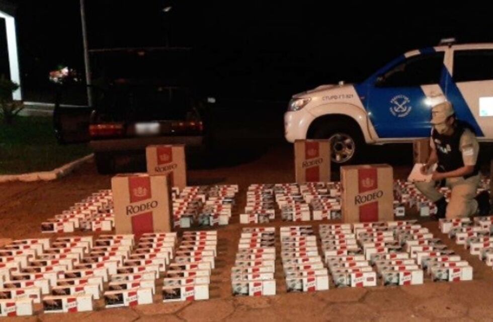 Prefectura secuestró 3.000 mil paquetes de cigarrillos de contrabando