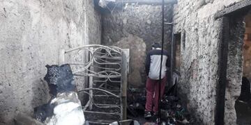 Incendio en una vivienda de Rawson\u002E