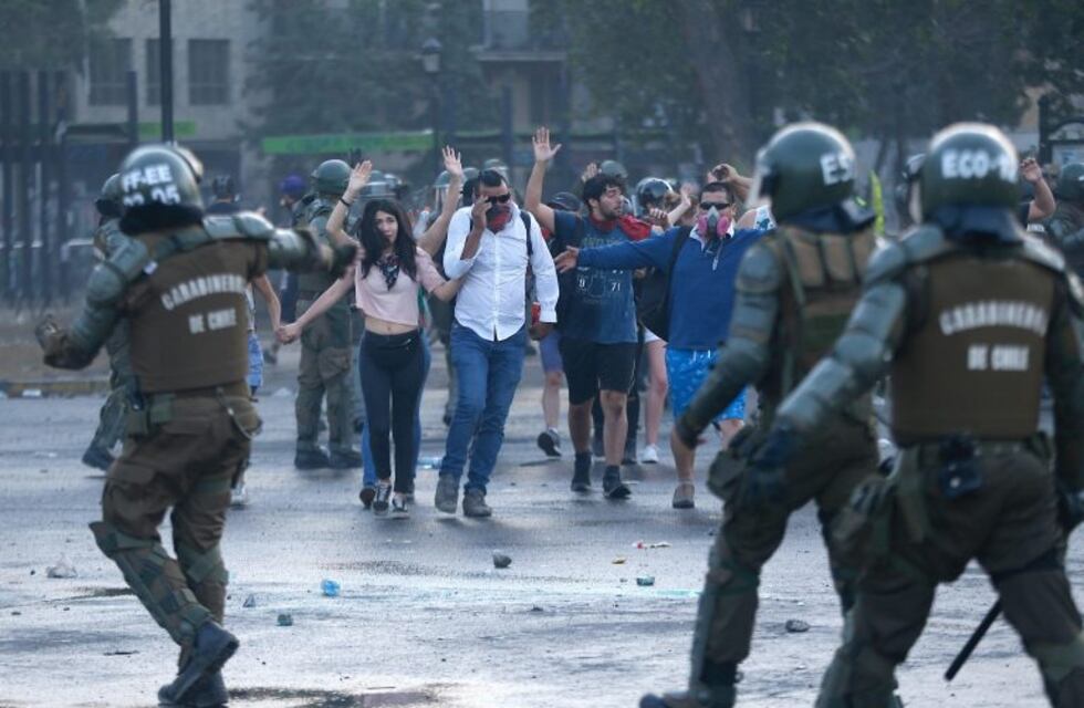La policía de Chile realizó más de 18.000 detenciones durante las protestas