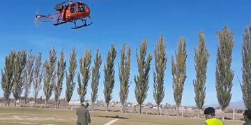 El Escuadrón III de Búsqueda, Rescate y Tareas Especiales realizó maniobras de adiestramiento en San Carlos\u002E