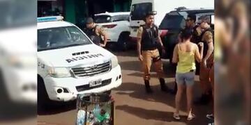 Policía Militar de Brasil en Bernardo de Irigoyen\u002E